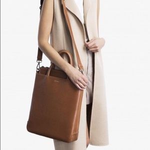 Matt & Nat Rio Vegan Leather tan crossbody tote